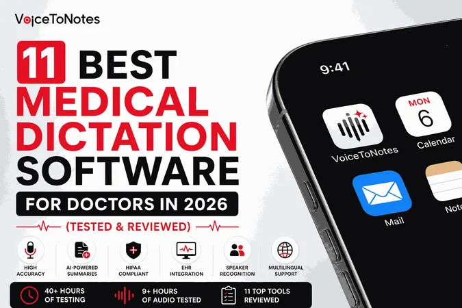 Cover for 11 Best Medical Dictation Software for Doctors in 2026 (Tested & Reviewed)